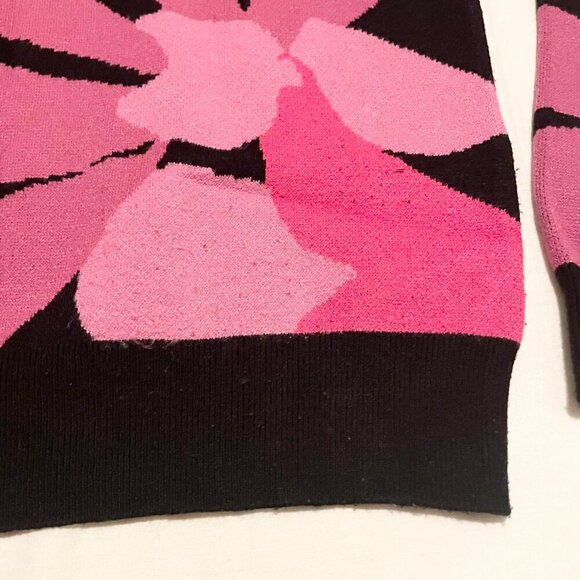 Cynthia Rowley Long Sleeve Floral Sweater Womens Medium - Picture 7 of 16